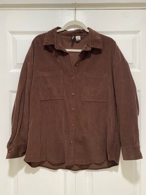 H&M Brown Corduroy Shirt